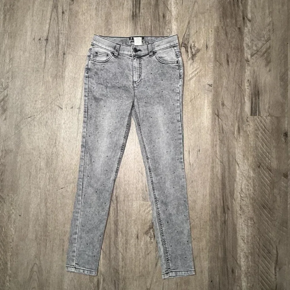 Harper Heritage Grey Acid Wash Skinny Jeans High Rise LNWOT‎ Women's Size 27